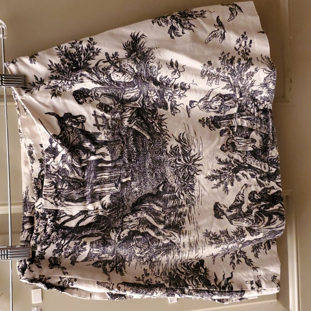 Cycle Boston Toile Wrap Mini Skirt Cream - Picture 4 of 7